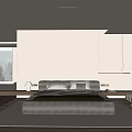 Modern Bedroom Interior Design With Neutral Tones Large Bed And Natural Light Window 3d model