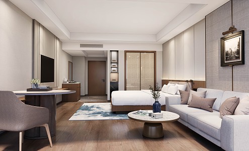 Hotel Rooms Modern Rooms 3d model