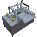Industrial Automated Mechanical Equipment With Metal Frame And Conveyor Components System