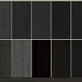 Wall Panels With Different Dark Tones And Wood Grains 3d model