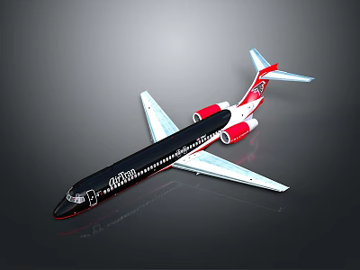 Modern Cosmic Spacecraft Model Featuring Aerodynamic Structure And Red White Details 3d model