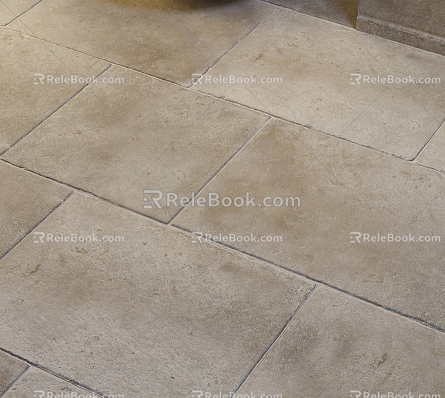 Modern Sandstone Floor 3d model