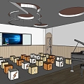 Music classroom 3d model