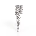 Metal Frame Light Tower Structure With Lattice Top And Slender Pole
