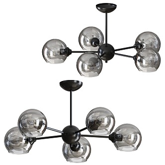 Crystal chandelier glass chandelier dining room chandelier living room chandelier bar table chandelier ball chandelier 3d model