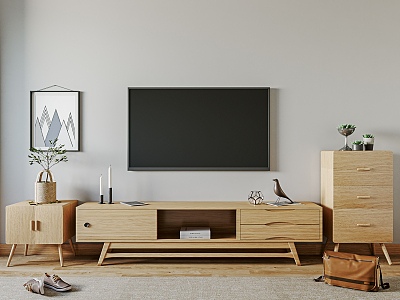 Nordic TV Cabinet TV Cabinet Side Cabinet model