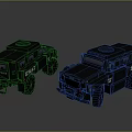 Black SWAT Vehicle Dolls Two Detailed Toy Models With Different Angles