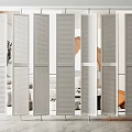 Modern partition screen 3d model