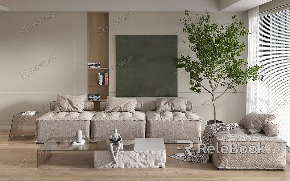 modern living room model