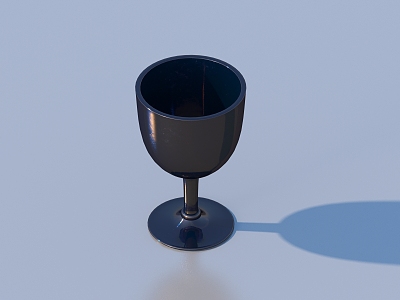 Glass Cup Wine Cup Life Supplies Craft Ornaments Artwork 3d model