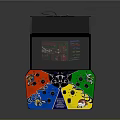 Vintage Arcade Machine Featuring GAMETIME Logo Colorful Buttons Joystick And Game Screen