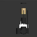 Modern Household Storage Items in Black Yellow White with Different Shapes and Sizes