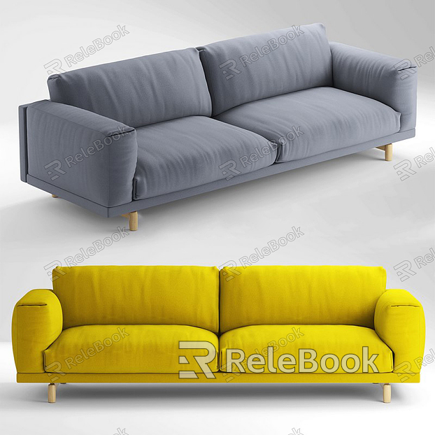 Nordic Double Sofa Sofa model