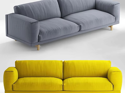 Nordic Double Sofa 3d model