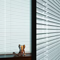 Elegant White Window Blinds Interior With Small Toy And Soft Natural Light 3d model