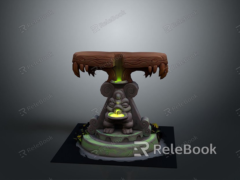 Altar Altar Temple Shrine Hero Altar Cartoon Building Outdoor Items Realistic model