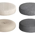 Round Daily Living Cushions with Various Colors and Textured Fabrics for Home Seating
