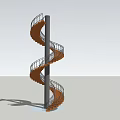 modern revolving staircase building revolving staircase 3d model