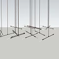 Modern chandelier 3d model