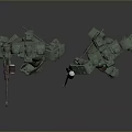 Mech Warrior Mech Soldier Machine Battlearm Mechanical Battlearm Machine Fighter Robot 3d model