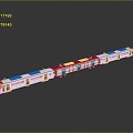 Train Light Rail Metro High Speed Rail EMU Train High Speed Train High Speed Train High Speed Locomotive EMU 3d model