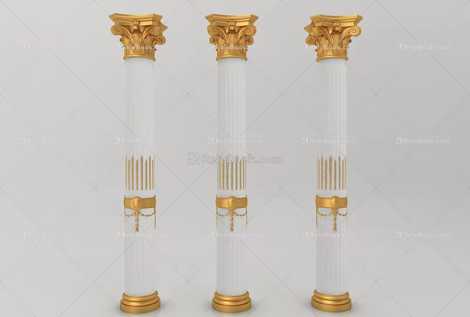 European Roman Column 3d model