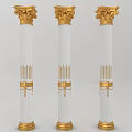 European Roman Column 3d model