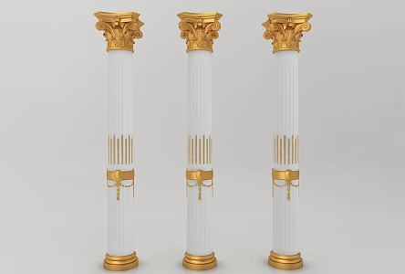 European Roman Column 3d model
