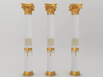 European Roman Column 3d model