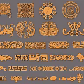 Traditional Chinese Carvings Featuring Various Ornamental Patterns And Classic Designs