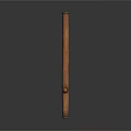 Household Wooden Hanger Stand With Simple Vertical Design And Horizontal Bar For Daily Use