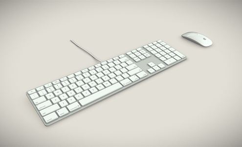 Modern keyboard control mouse 3d model