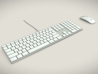 Modern keyboard control mouse 3d model