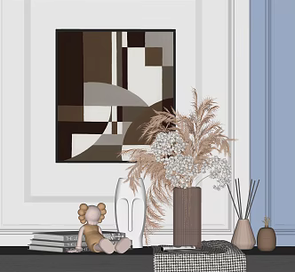 Modern Ornaments Combination Ornaments Decorations Decorative Painting Ornaments Furnishings 3d model