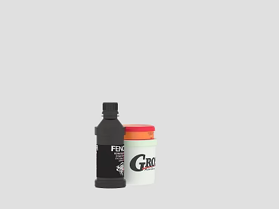 Essential Hardware Tools Accessories With FEK Bottle And Giro Cup 3d model