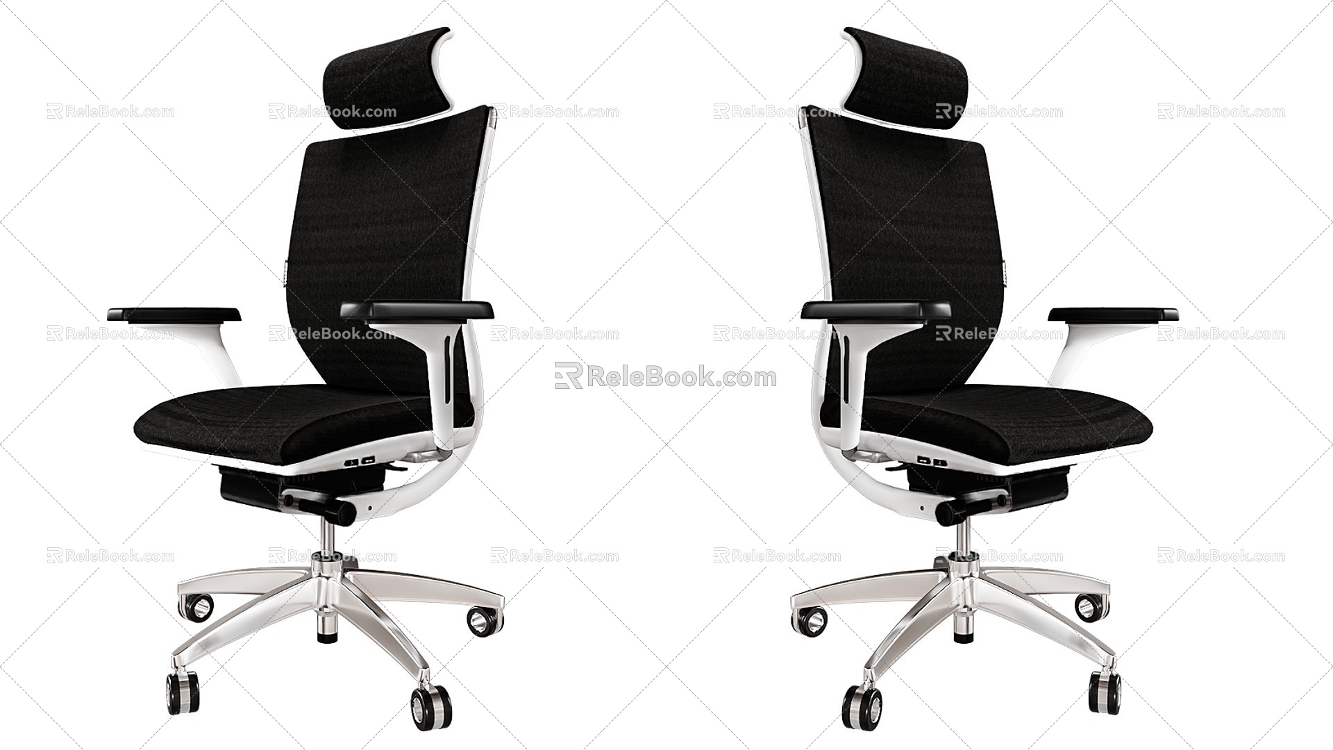 Stainless Steel Chair Office Chair Computer Chair Swivel Chair Lifting Chair Backrest Chair Mobile Chair 3d model