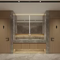 Modern toilet partition 3d model