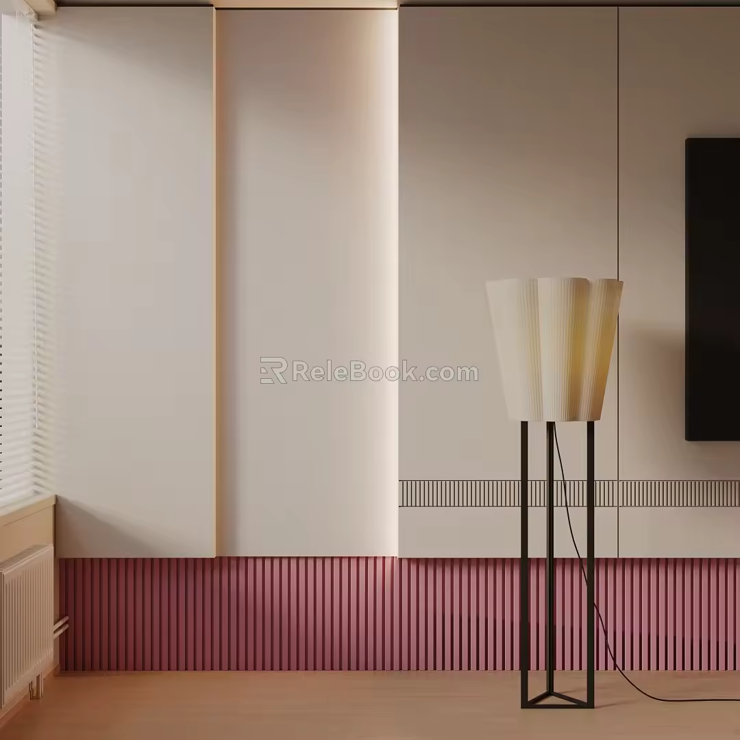 Modern floor lamp 3d model
