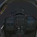 Military Gray Fighter Jet With Number 02 Cockpit And Weapon Mounts