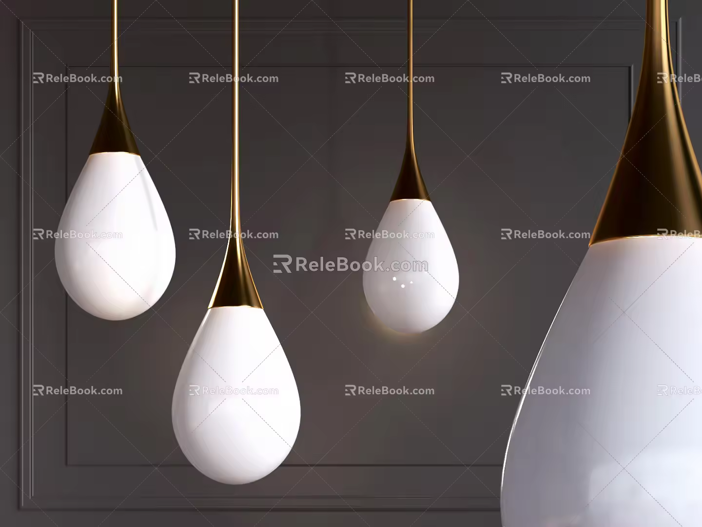 Modern Chandelier Simple Chandelier 3d model
