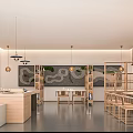 Modern Furniture Store Interior With Open Layout Display Shelves And Pendant Lights