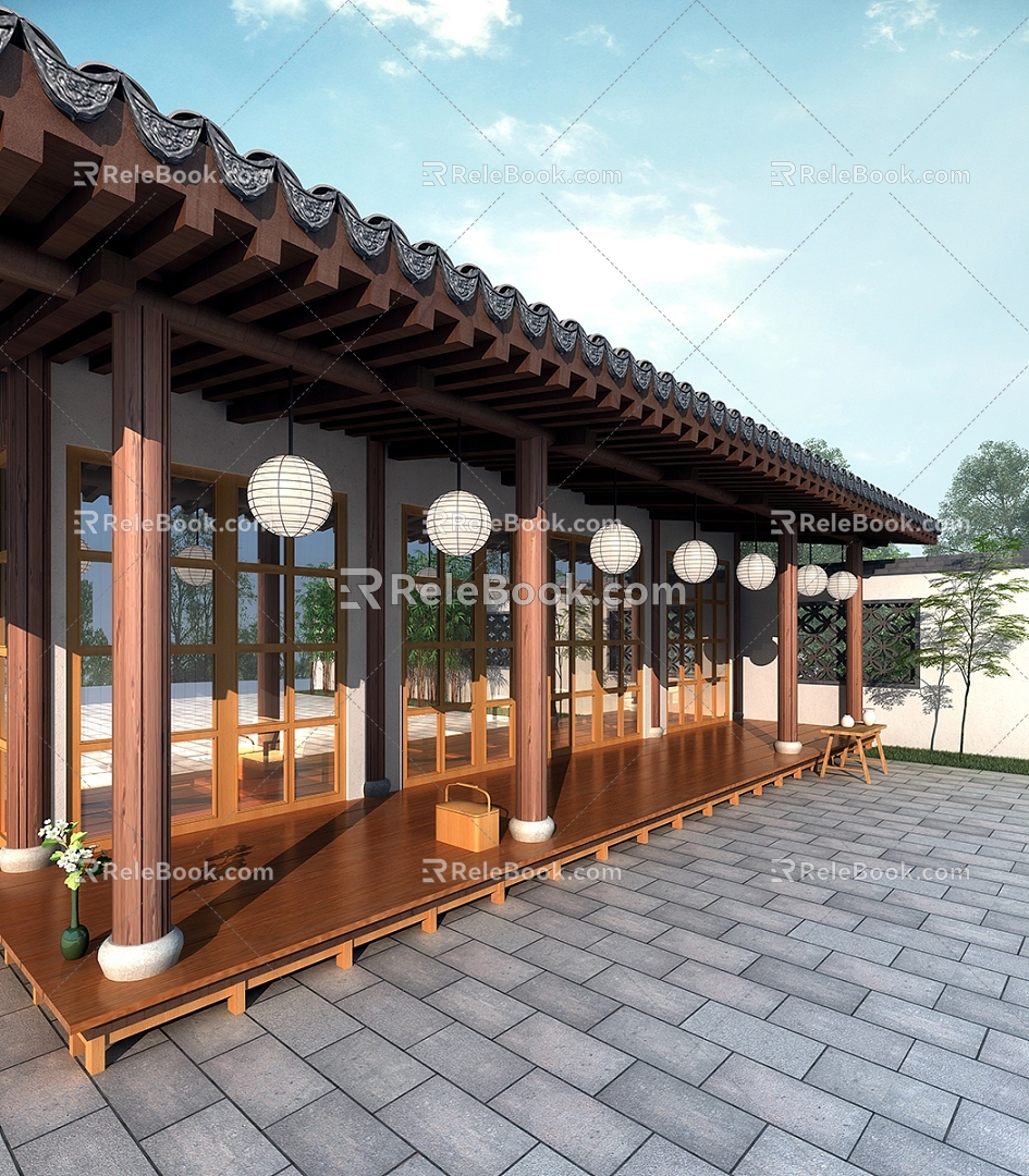 Chinese Store Convenience Store 3d model