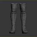 Men Wearing Stylish Gray Tall Boots For Fashionable Outdoor Look