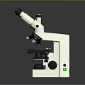 Binocular Microscope Scientific Lab Instrument With White Base Mechanical Stage And High Power Objective Lenses