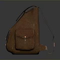 Brown Canvas Backpack With Flap Design And Buckle Straps For Daily Use