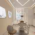 Modern Dental Clinic Interior Design With Dental Chair Medical Equipment And Cabinets