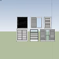 Various White Window Shutters Design Styles For Modern Home Window Installations 3d model