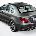 Modern Gray Mercedes Benz Sedan With Sporty Wheels And Front Grille