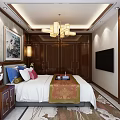 Modern Chinese Dining Room Interior Design With Wooden Screen Pendant Lights And Green Plant