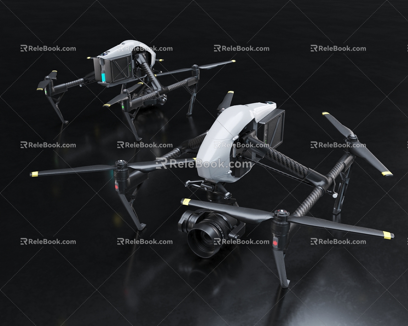 Modern Drones 3d model